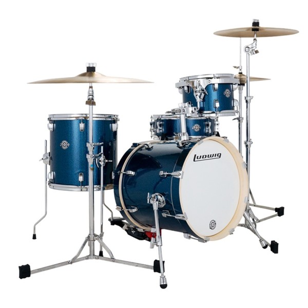 Ludwig Breakbeats 16" 4pc Shell Pack, Deep Blue Sparkle