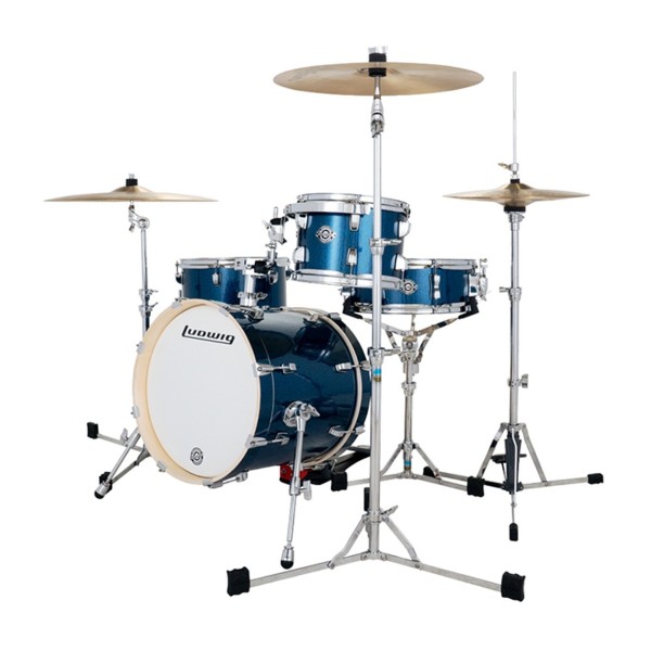 Ludwig Breakbeats 16" 4pc Shell Pack, Deep Blue Sparkle