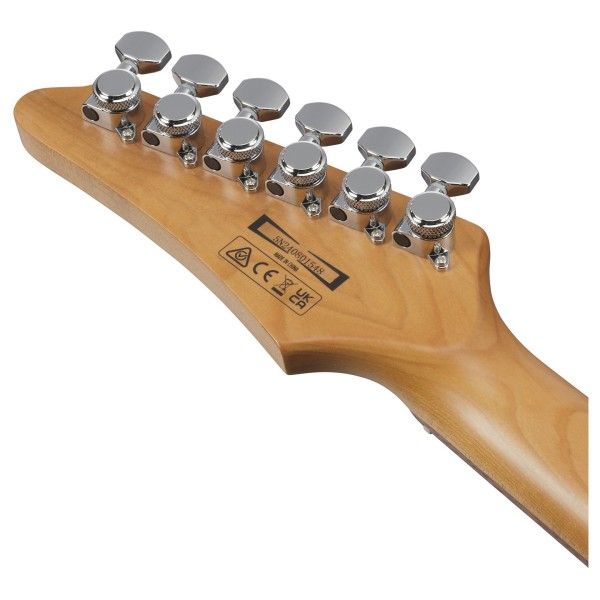 Ibanez AZ22S1F-VLS Violin Sunburst - back of headstock