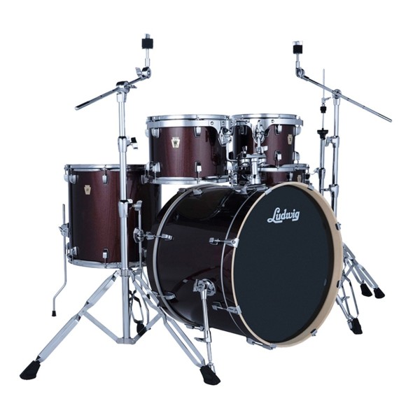 Ludwig Evolution 22" 5pc Drum Kit, Carmel Sparkle