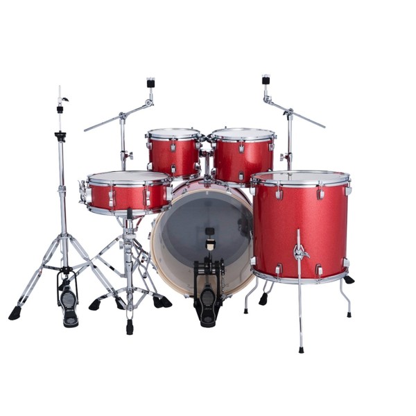 Ludwig Evolution 22" 5pc Drum Kit, Crimson Sparkle
