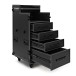 Trojan Pro Stealth DJ Drawer Single Table Heavy-Duty Wheeled Flight Case
