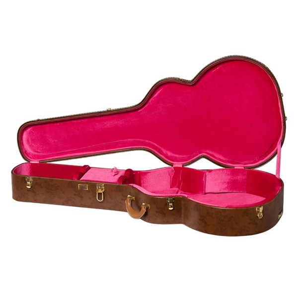 Gibson Lifton Historic Brown/Pink Hardshell Case, SJ-200 - interior