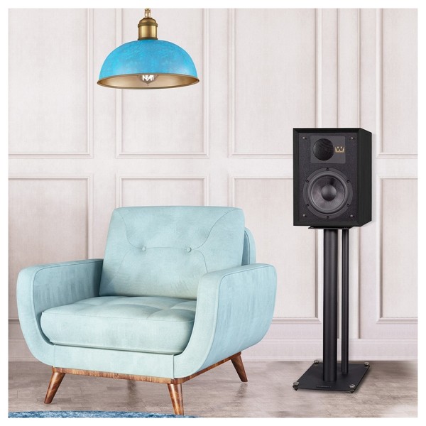 Wharfedale Denton 85 Speakers, black oak - lifestyle