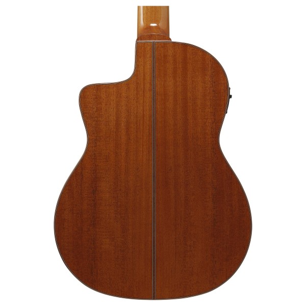 Ibanez GA3007CE-NT 7-String Classic Guitar, Natural High Gloss - back of body