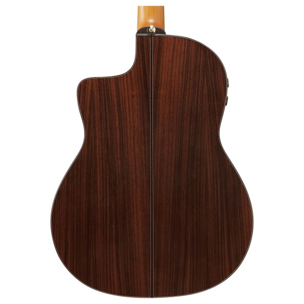 Ibanez GA380CE-NT Classical Guitar, Natural High Gloss - back of body
