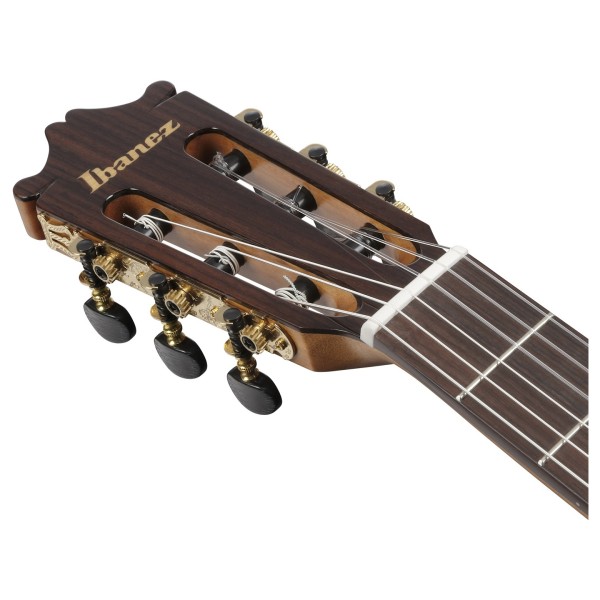 Ibanez GA380CE-NT Classical Guitar, Natural High Gloss - headstock