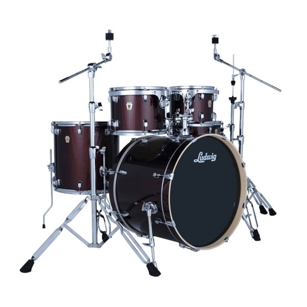 Ludwig Evolution 22" 5pc Complete Drum Kit, Carmel Sparkle