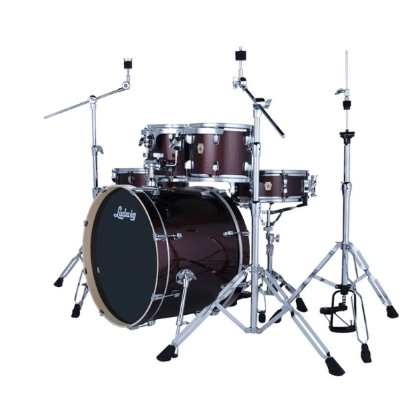 Ludwig Evolution 22" 5pc Complete Drum Kit, Carmel Sparkle
