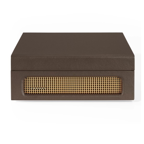 Crosley Voyager Portable Turntable with Bluetooth, Cocao - Front Speaker