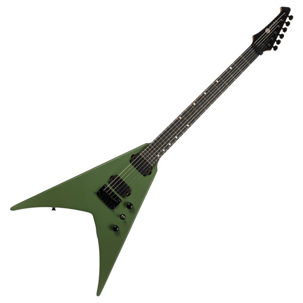 Spira Guitars V-400 MGR, Satin Dark Green - front
