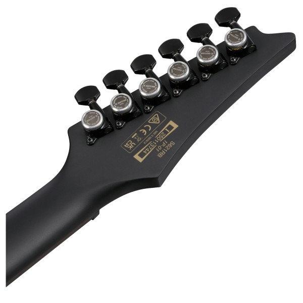 Ibanez S721RB-BKF S-Series, Black Flat - back of headstock