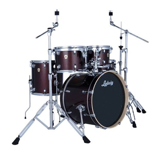 Ludwig Evolution 20" 5pc Drum Kit, Carmel Sparkle