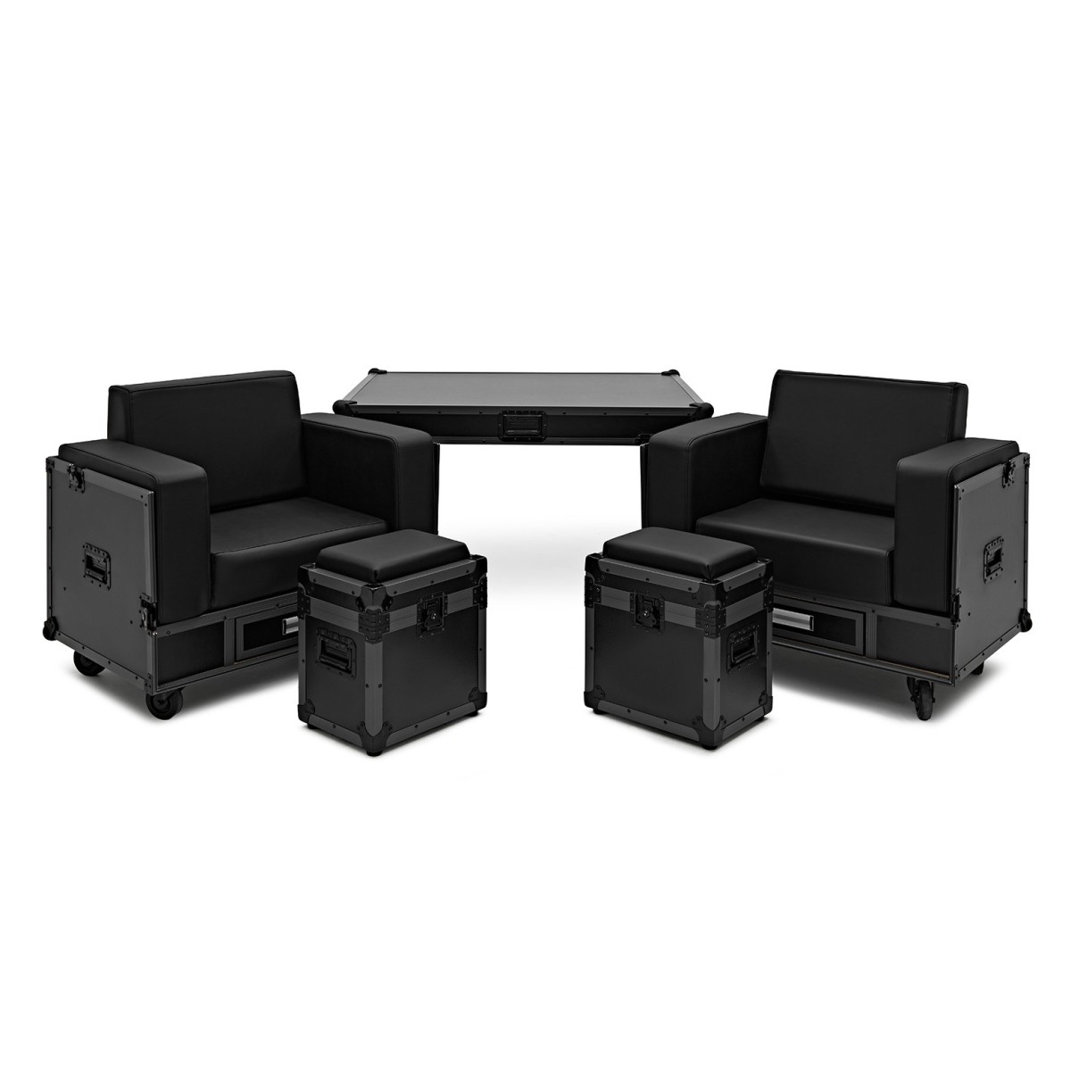 Trojan Pro Stealth Sofa Heavy-Duty Wheeled Flight Case