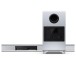 SHARP Q Range 5.1.2 Channel Soundbar with Wireless Subwoofer and HT-SPR52021 Rear Speakers, Silver - rear 