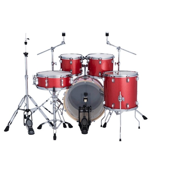 Ludwig Evolution 20" 5pc Drum Kit, Crimson Sparkle