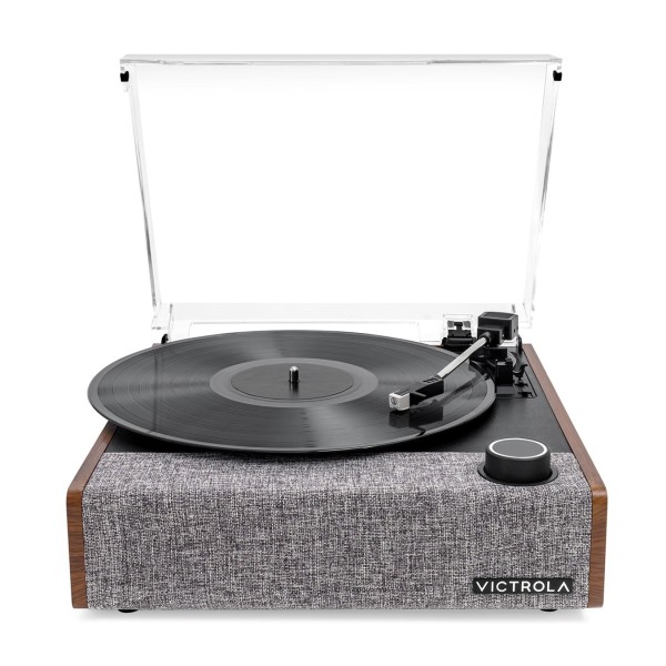 Victrola Eastwood II Bluetooth Turntable, Walnut - Front 