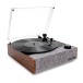 Victrola Eastwood II Bluetooth Record Player, Walnut - Angled