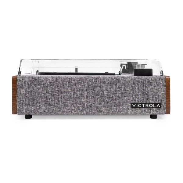 Victrola Eastwood II Bluetooth Turntable, Walnut - Front Panel