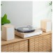 Victrola Harmony Bluetooth Record Player with Speakers, Natural - Lifestyle 2