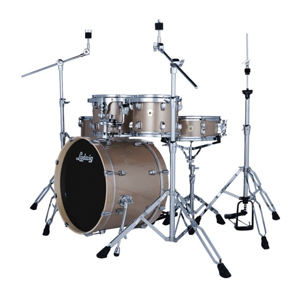 Ludwig Evolution 20" 5pc Drum Kit, Prosecco Sparkle
