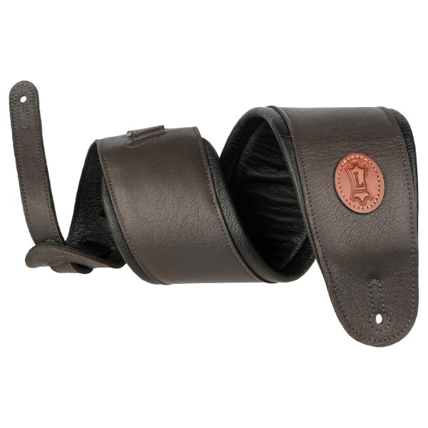 Levy's Signature Legacy 4.5" Leather Guitar Strap, Dark Brown