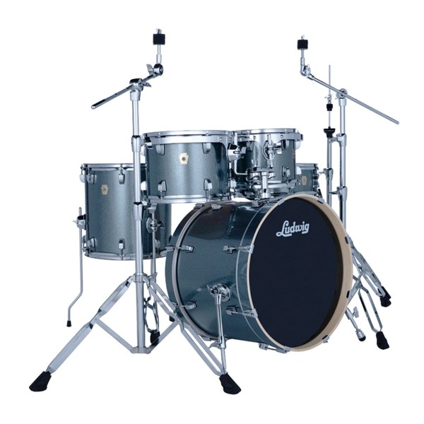 Ludwig Evolution 20" 5pc Drum Kit, Atlantic Sparkle