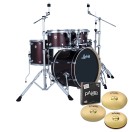 Ludwig Evolution 20" 5pc Complete Drum Kit, Carmel Sparkle
