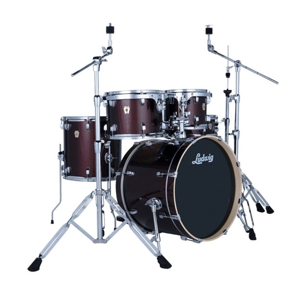 Ludwig Evolution 20" 5pc Complete Drum Kit, Carmel Sparkle