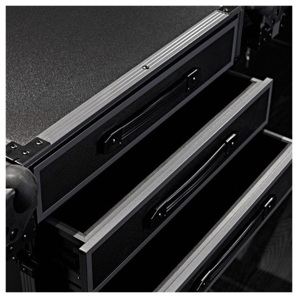 Trojan Pro Stealth 5-Drawer Dual Table Heavy-Duty Wheeled Flight Case