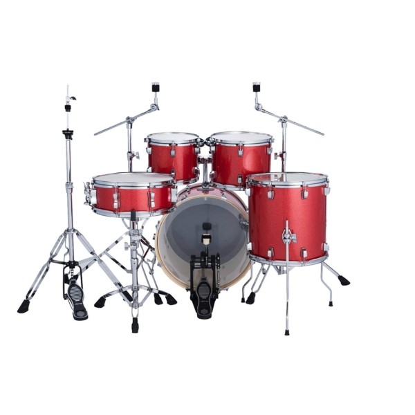 Ludwig Evolution 20" 5pc Complete Drum Kit, Crimson Sparkle