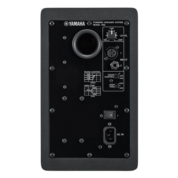 Yamaha HS5 Active Studio Monitor - Rear