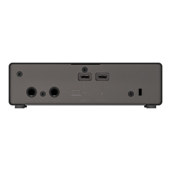 Yamaha UR12 MK3 Recording and Streaming Audio Interface, Black - Rear