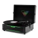 Journey Glow RGB Bluetooth Record Player, Black - Angled