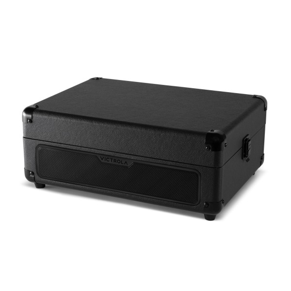 Victrola Journey Glow Illuminated Suitcase Turtable with Bluetooth - Angled Closed