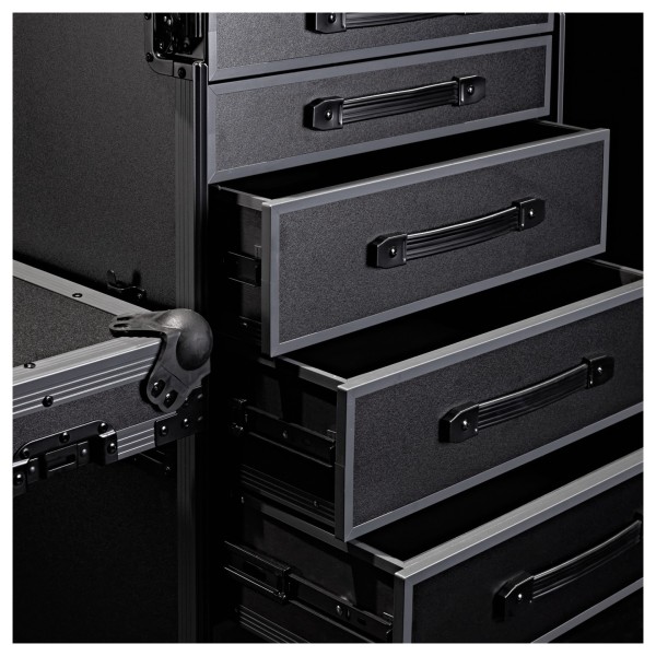 Trojan Pro Stealth 7-Drawer Single Table Heavy-Duty Wheeled Flight Case