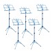 Music Stand with Carry Bag by Gear4music, Blue, 5 Pack