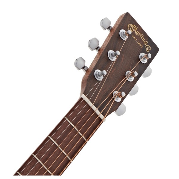 Martin D-X2E Brazilian Rosewood Electro Acoustic Left Handed - headstock