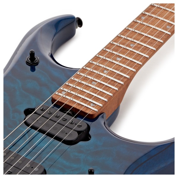 Music Man JP15 Quilted Maple, Ultramarine - upper frets