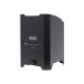 LEDJ Rapid QB1 RGBW Battery-Powered LED Uplighter, Black Housing, Rear Angled