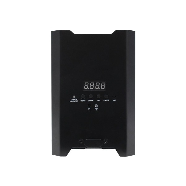 LEDJ Rapid QB1 RGBW Battery-Powered LED Uplighter, Black Housing, Rear