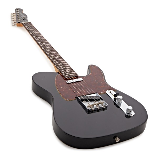 Fender Custom Shop 1963 Telecaster Journeyman Relic, 3A Rosewood Fingerboard, Black - angled shot
