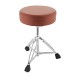 Banco de bateria Deluxe da Gear4music, castanho