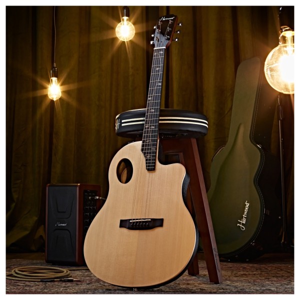 Hartwood Sonata Roundback Electro-Acoustic Guitar, Natural
