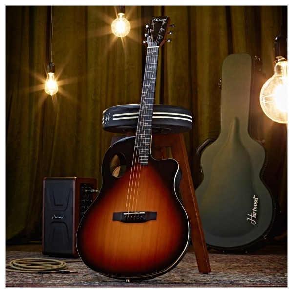 Hartwood Sonata Roundback Electro-Acoustic Guitar, Sunburst