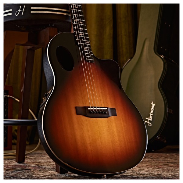 Hartwood Sonata Roundback Electro-Acoustic Guitar, Sunburst
