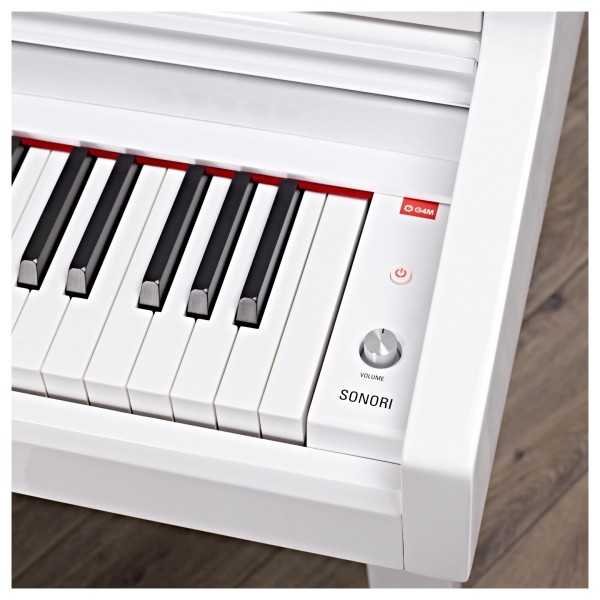 G4M Sonori Digital Grand Piano, Polished White