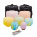 Gear4music Life Seven Piece Crystal Singing Bowl Set & Bags, 432Hz, Marble