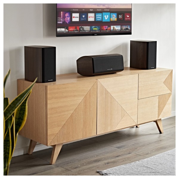 Wharfedale Diamond 9.1 Bookshelf Speakers and 9.CS Centre Speaker - Home Entertainment Setup