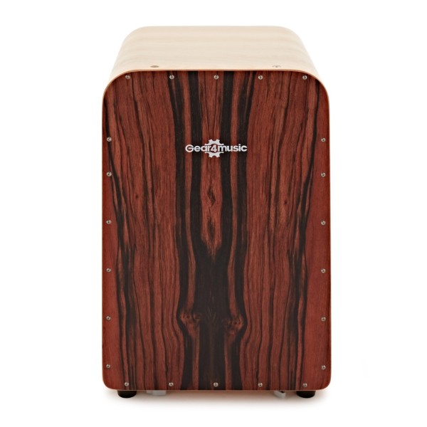 Deluxe String Cajon by Gear4music, Heritage Ebony